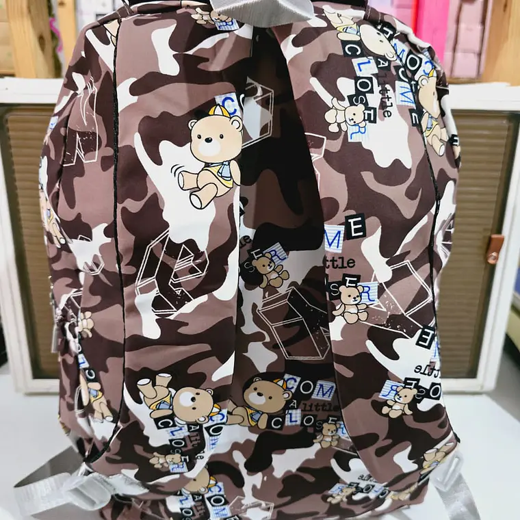 MOCHILA JUVENIL DISEÑO OSITO MOD# T6012 8