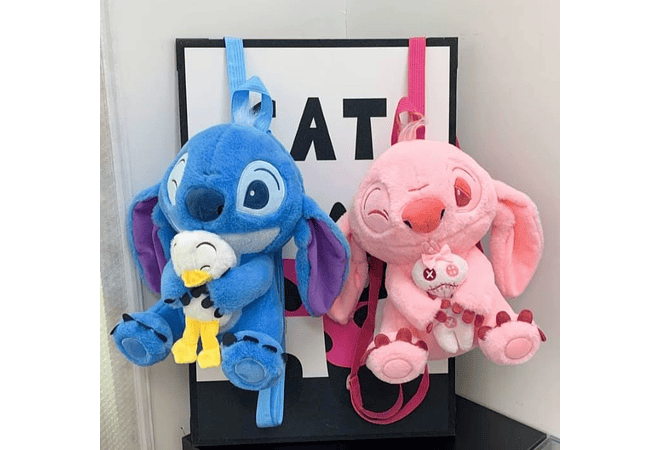MOCHILA STICH CON MASCOTA MODELO # 56-4322