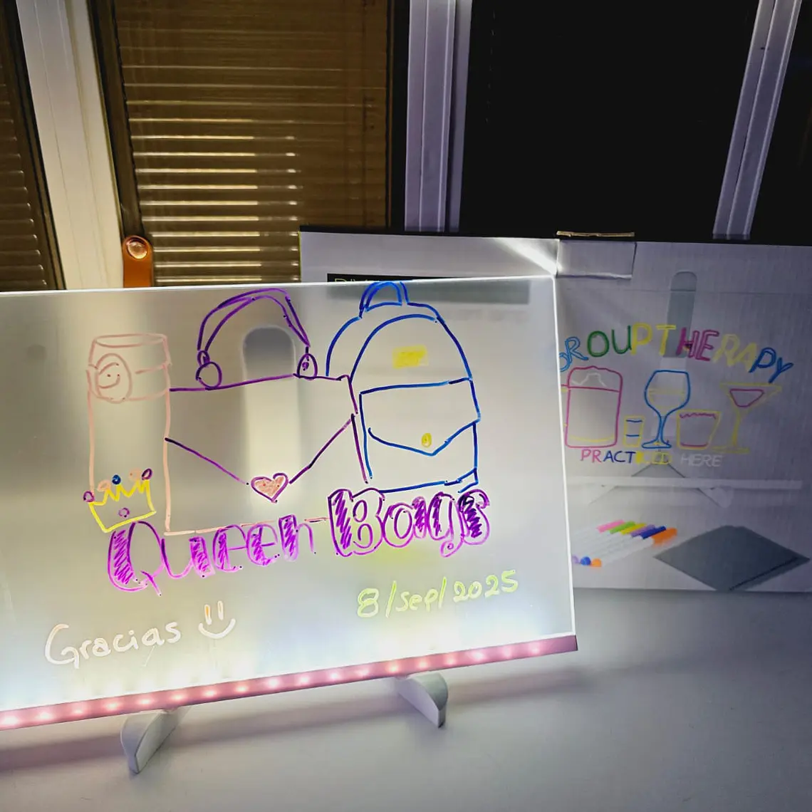 PIZARRON CON LUZ LED MODELO # DD-21842 4