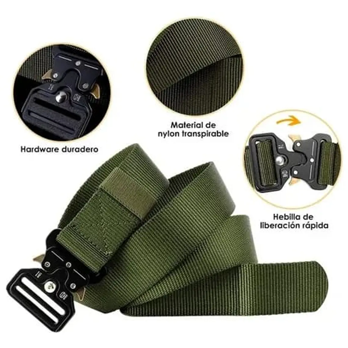 CINTURON TÁCTICO MILITAR MOD# HJ-1 2