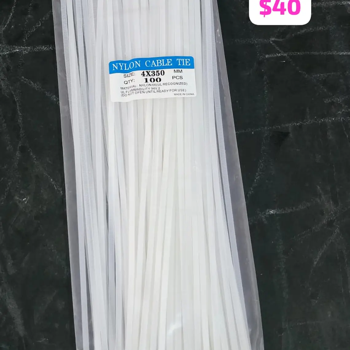 BOLSITA CON 100 CINCHOS DE NYLON PARA SEGURIDAD 3