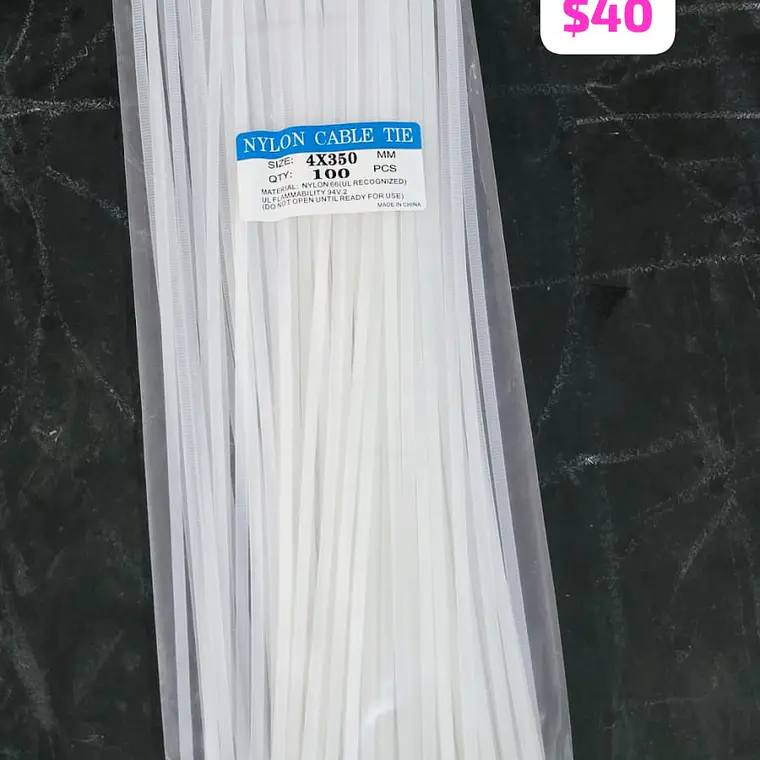 BOLSITA CON 100 CINCHOS DE NYLON PARA SEGURIDAD 3