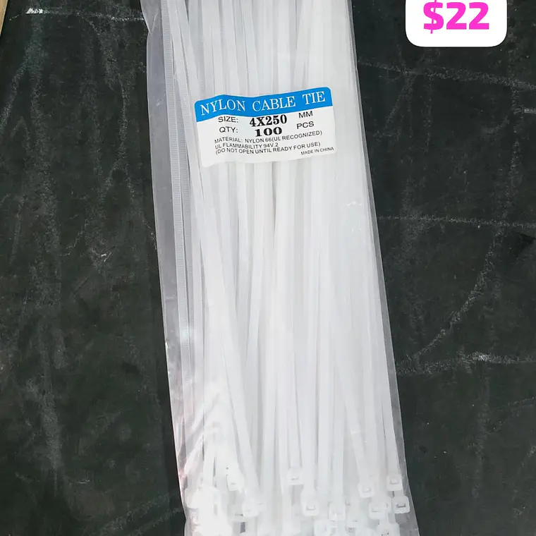 BOLSITA CON 100 CINCHOS DE NYLON PARA SEGURIDAD 4