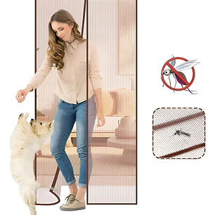 🦟✖️ CORTINA MOSQUITERA PARA PUERTA 1.4M x 2.4M 🦟✖️