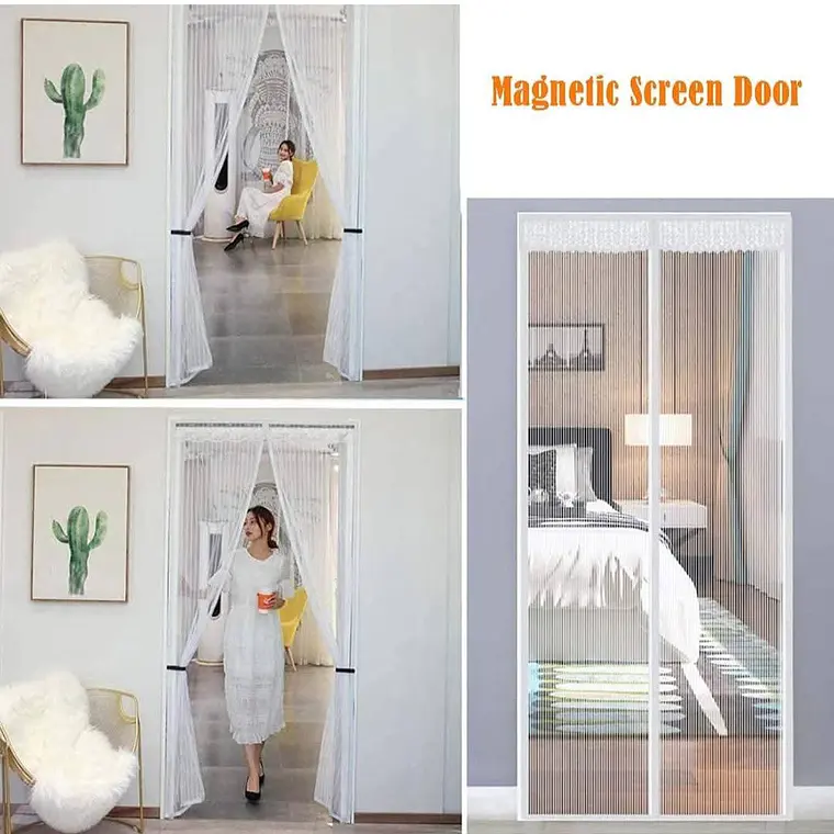 🦟✖️ CORTINA MOSQUITERA PARA PUERTA 1.4M x 2.4M 🦟✖️ 2