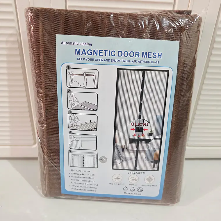 🦟✖️ CORTINA MOSQUITERA PARA PUERTA 1.4M x 2.4M 🦟✖️ 4