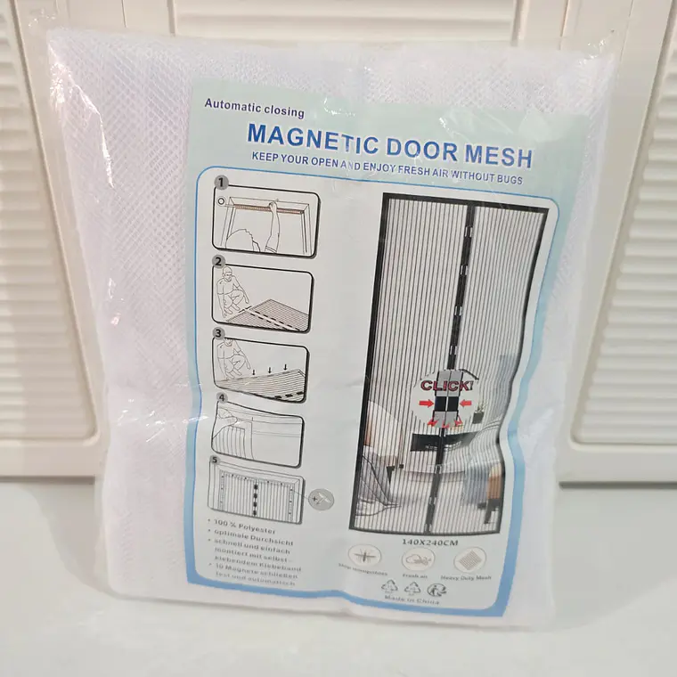 🦟✖️ CORTINA MOSQUITERA PARA PUERTA 1.4M x 2.4M 🦟✖️ 5