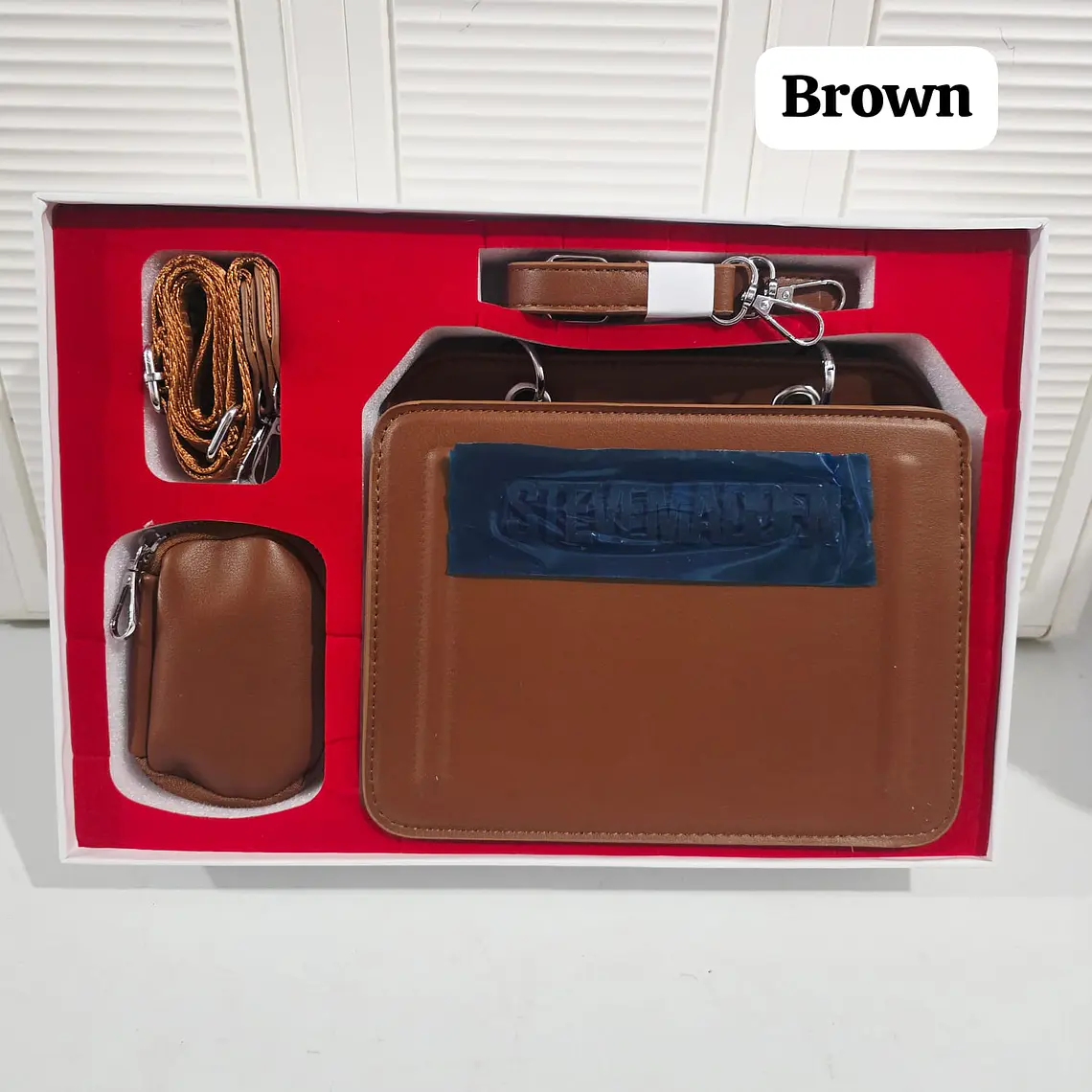 COMBO DE BOLSA STEVEMADDEN EN CAJA IMITACIÓN MODELO #YD20019 2