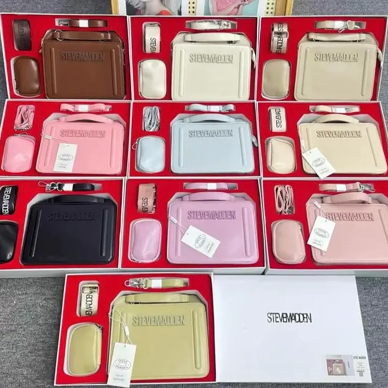 COMBO DE BOLSA STEVEMADDEN EN CAJA IMITACIÓN MODELO #YD20019 1