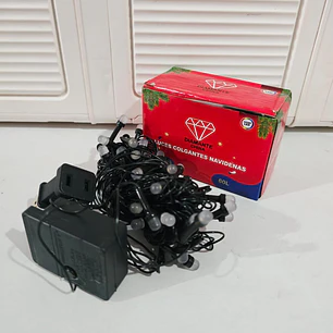6 MTS SERIE DE  NAVIDAD LUZ CALIDA  MOD# 352-132 (cable verde con 60 focos)