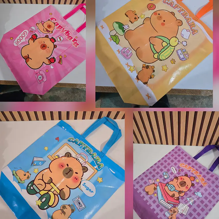 BOLSA GRANDE TIPO NAILO GRUESO VARIOS PERSONAJES 1