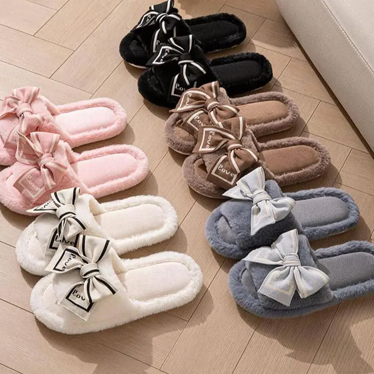 PANTUFLAS DISEÑO MOÑITO MOD# 616🩴 1