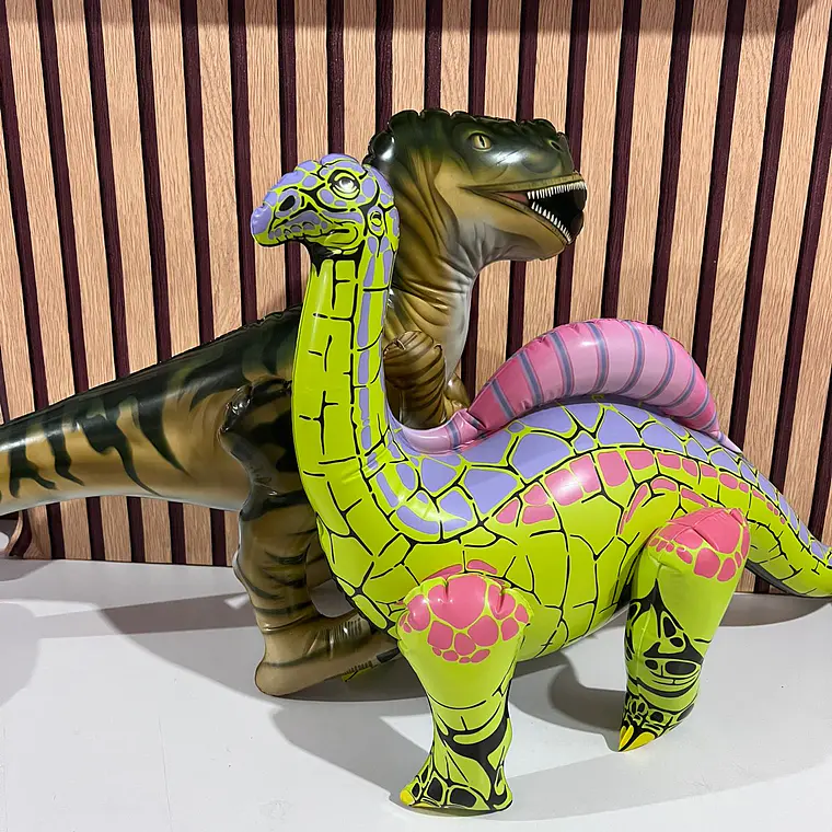 DINOSAURIOS INFLABLES VERDE Y COLORES MOD# WSM-21 y 23🦖🦕 8