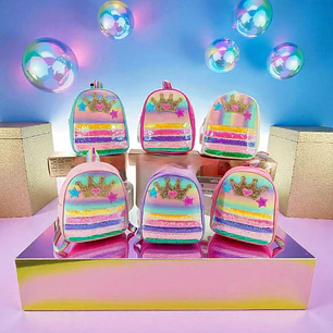 MOCHILA INFANTIL DISEÑO CORONA MOD# WL-1039 👑
