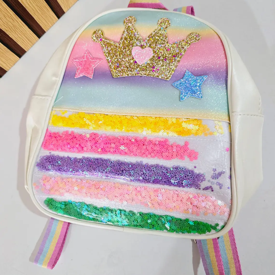 MOCHILA INFANTIL DISEÑO CORONA MOD# WL-1039 👑 4