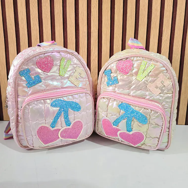 MOCHILA INFANTIL DISEÑO LOVE CORAZÓN MOD# WL-1032 🩷 5