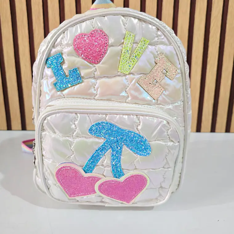 MOCHILA INFANTIL DISEÑO LOVE CORAZÓN MOD# WL-1032 🩷 6
