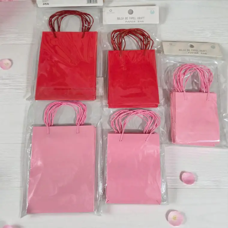 PAQ DE BOLSAS DE REGALO/DE PAPEL KRAFT VARIOS MODELOS 🎁 1