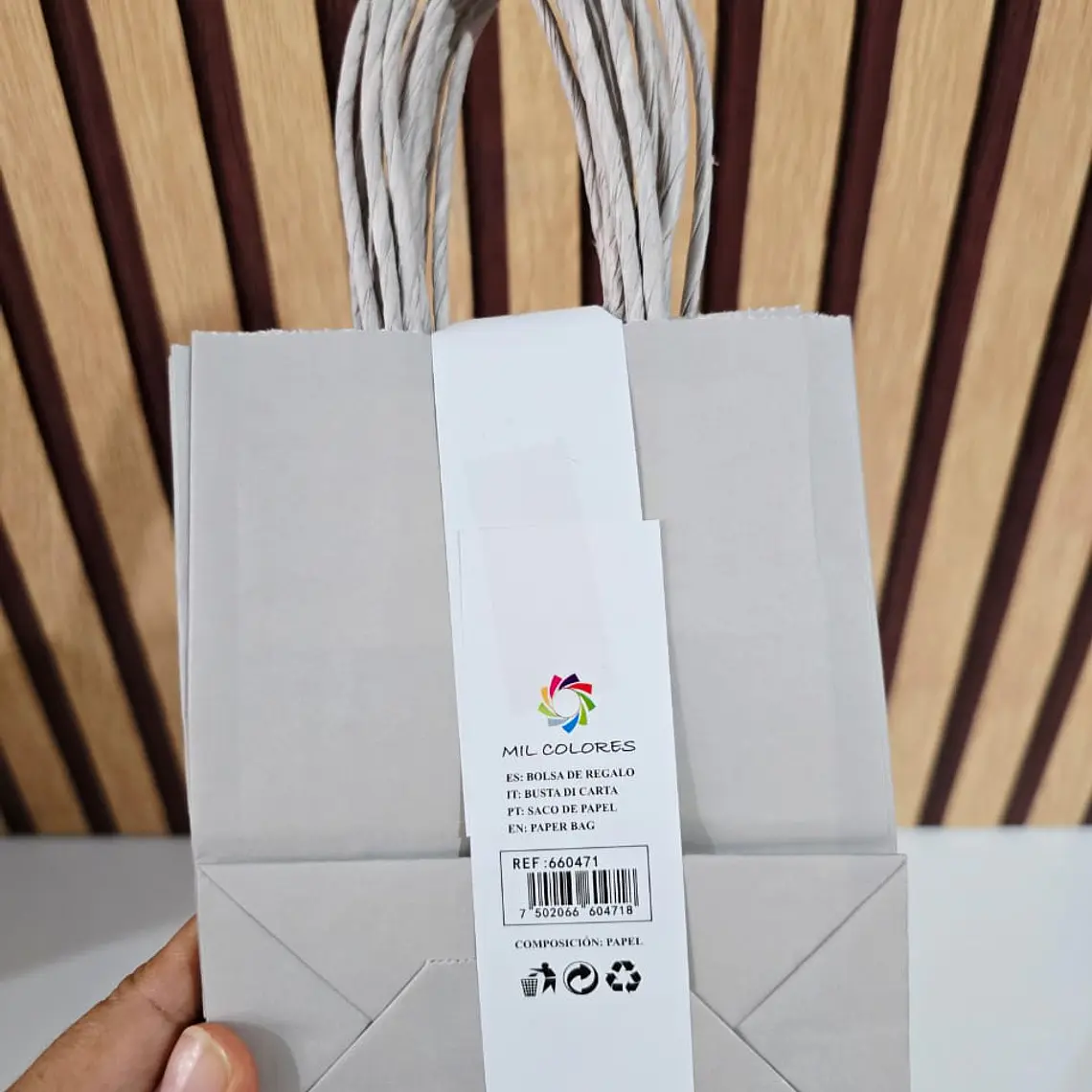 PAQ DE 6 BOLSAS DE REGALO/COLORES LISOS VARIOS MODELOS (15X12CM)🎁 8