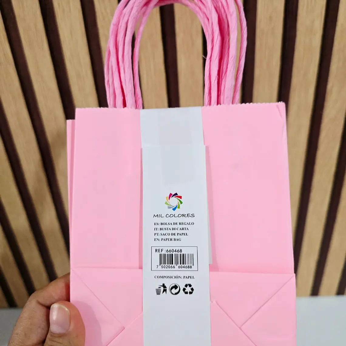 PAQ DE 6 BOLSAS DE REGALO/COLORES LISOS VARIOS MODELOS (15X12CM)🎁 10