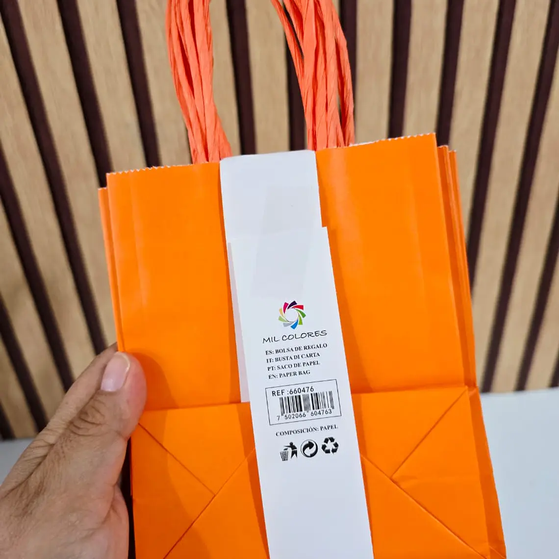 PAQ DE 6 BOLSAS DE REGALO/COLORES LISOS VARIOS MODELOS (15X12CM)🎁 13
