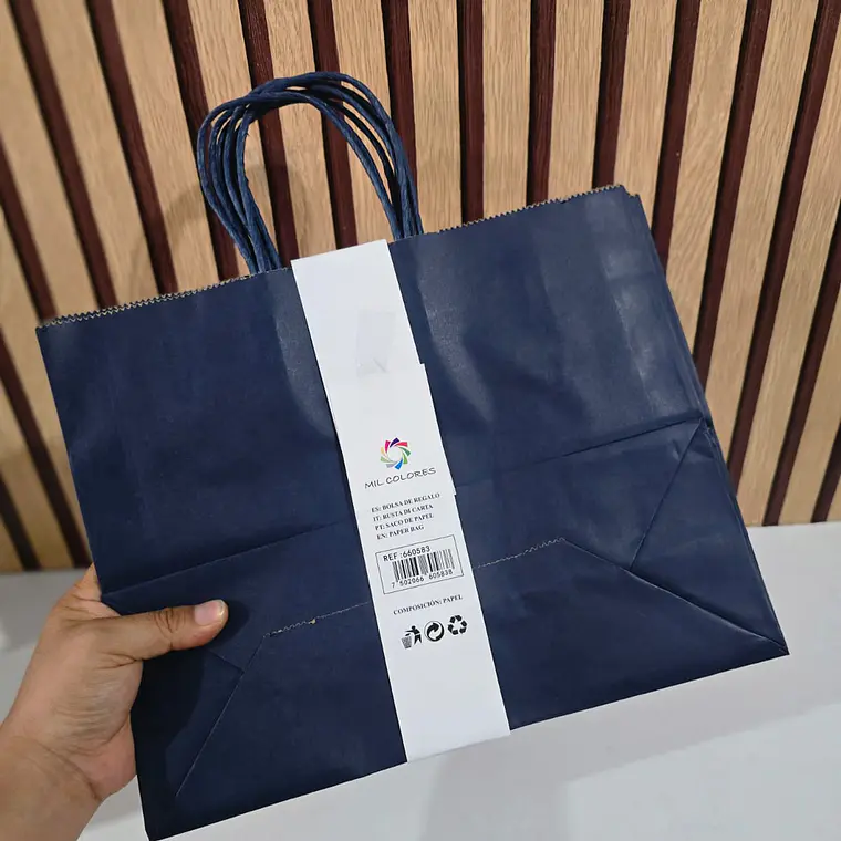 PAQ DE 4 BOLSAS DE REGALO/COLORES LISOS VARIOS MODELOS (25x11.5x31CM)🛍️✨ 5