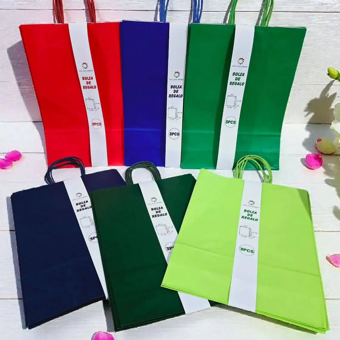 PAQ DE 3 BOLSAS DE REGALO VARIOS MODELOS(42x11.5x31CM) 1