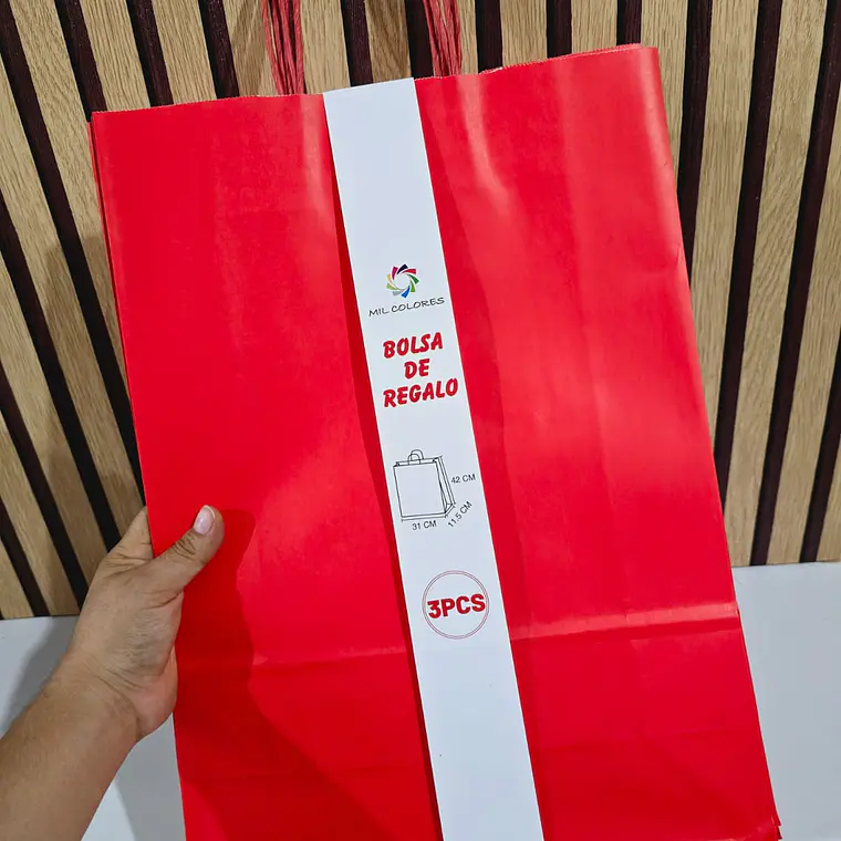 PAQ DE 3 BOLSAS DE REGALO VARIOS MODELOS(42x11.5x31CM) 9