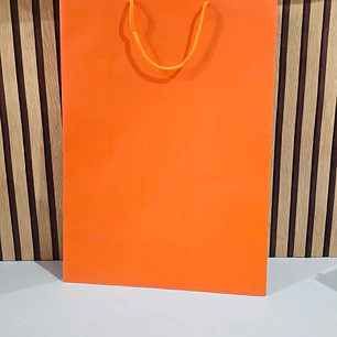 BOLSA GRANDE PARA REGALO COLOR NARANJA MOD# 660413