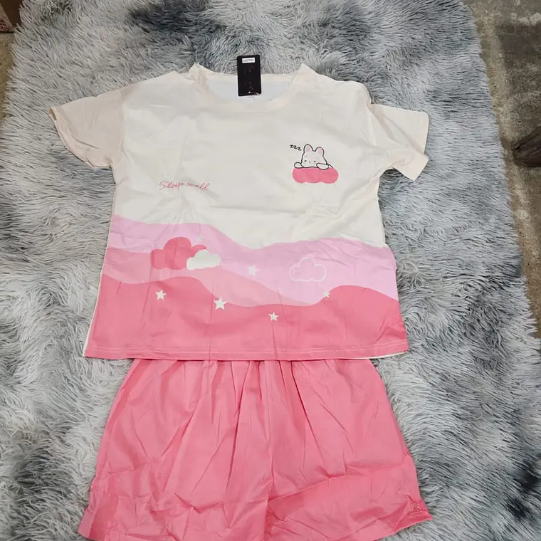 PIJAMA PARA DAMA VARIOS MODELOS (SHORT Y PLAYERA) 7