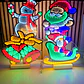 🪅FIGURAS NAVIDEÑAS EN 3D CON LUZ LED DE COLORES MOD# CA3001E 🎄⛄ - Miniatura 1