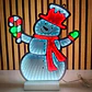 🪅FIGURAS NAVIDEÑAS EN 3D CON LUZ LED DE COLORES MOD# CA3001E 🎄⛄ - Miniatura 2
