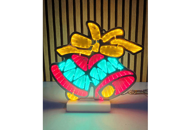 🪅FIGURAS NAVIDEÑAS EN 3D CON LUZ LED DE COLORES MOD# CA3001E 🎄⛄