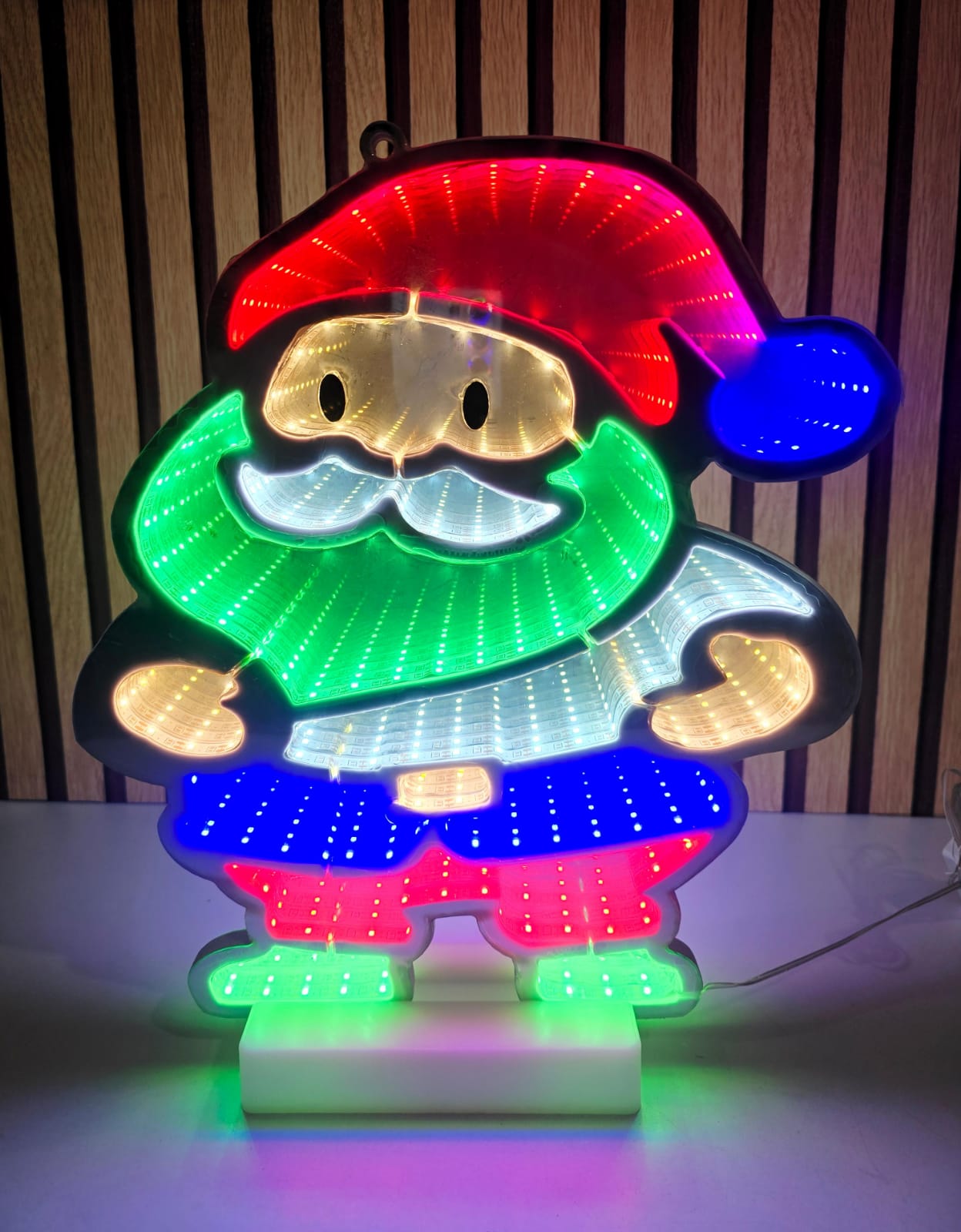 🪅FIGURAS NAVIDEÑAS EN 3D CON LUZ LED DE COLORES MOD# CA3001E 🎄⛄