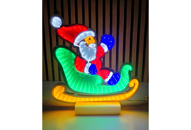 🪅FIGURAS NAVIDEÑAS EN 3D CON LUZ LED DE COLORES MOD# CA3001E 🎄⛄