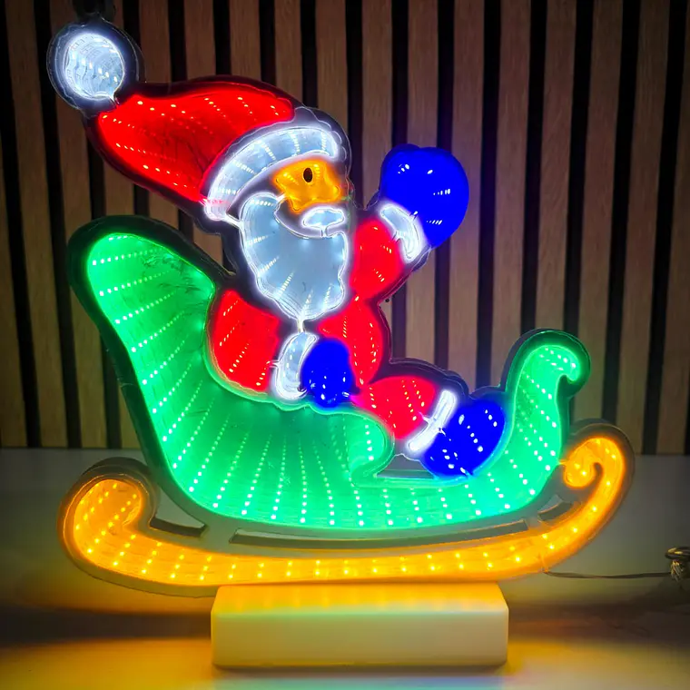 🪅FIGURAS NAVIDEÑAS EN 3D CON LUZ LED DE COLORES MOD# CA3001E 🎄⛄ 5