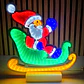 🪅FIGURAS NAVIDEÑAS EN 3D CON LUZ LED DE COLORES MOD# CA3001E 🎄⛄ - Miniatura 5