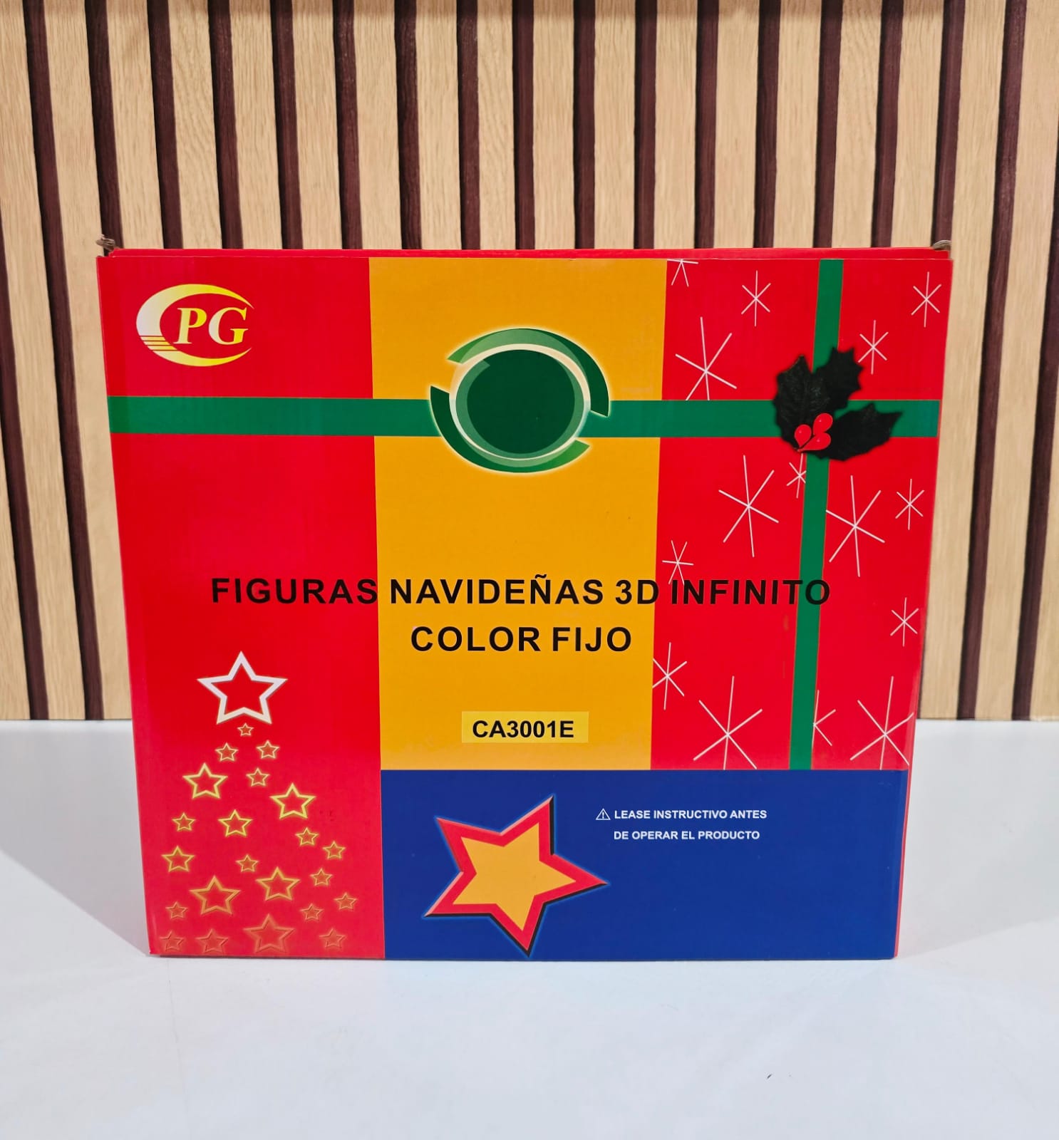 🪅FIGURAS NAVIDEÑAS EN 3D CON LUZ LED DE COLORES MOD# CA3001E 🎄⛄