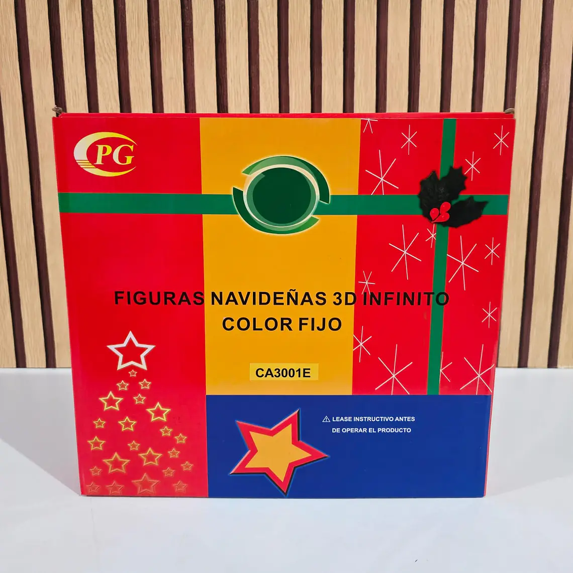 🪅FIGURAS NAVIDEÑAS EN 3D CON LUZ LED DE COLORES MOD# CA3001E 🎄⛄ 6