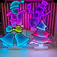✨FIGURAS NAVIDEÑAS EN 3D CON LUZ LED DE COLORES (CAMBIANTES) MOD# CA3001C ⛄ - Miniatura 1