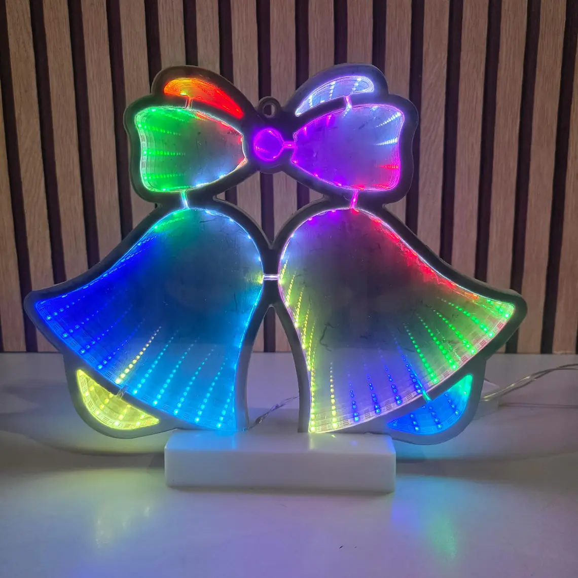 ✨FIGURAS NAVIDEÑAS EN 3D CON LUZ LED DE COLORES (CAMBIANTES) MOD# CA3001C ⛄ 4