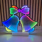 ✨FIGURAS NAVIDEÑAS EN 3D CON LUZ LED DE COLORES (CAMBIANTES) MOD# CA3001C ⛄ - Miniatura 4