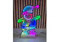 ✨FIGURAS NAVIDEÑAS EN 3D CON LUZ LED DE COLORES (CAMBIANTES) MOD# CA3001C ⛄