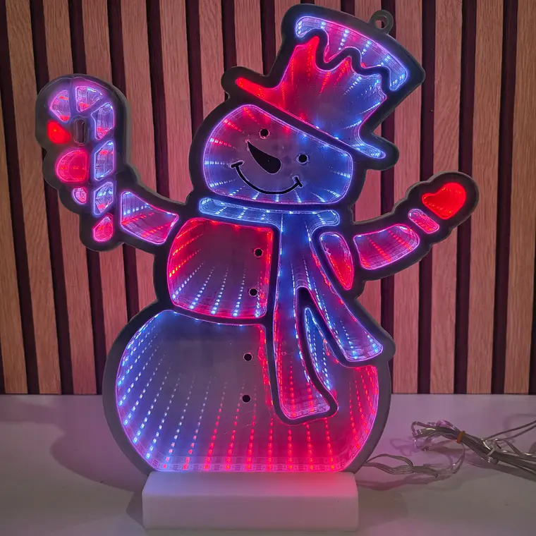 ✨FIGURAS NAVIDEÑAS EN 3D CON LUZ LED DE COLORES (CAMBIANTES) MOD# CA3001C ⛄ 6