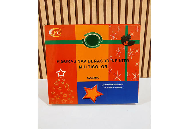 ✨FIGURAS NAVIDEÑAS EN 3D CON LUZ LED DE COLORES (CAMBIANTES) MOD# CA3001C ⛄