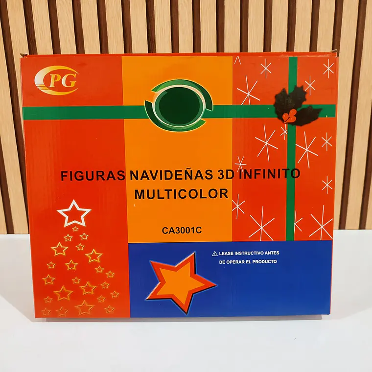 ✨FIGURAS NAVIDEÑAS EN 3D CON LUZ LED DE COLORES (CAMBIANTES) MOD# CA3001C ⛄ 8