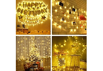 14 MTS SERIE DE LUZ LED CÁLIDA 300L MOD# CA7301N  ✨🥰