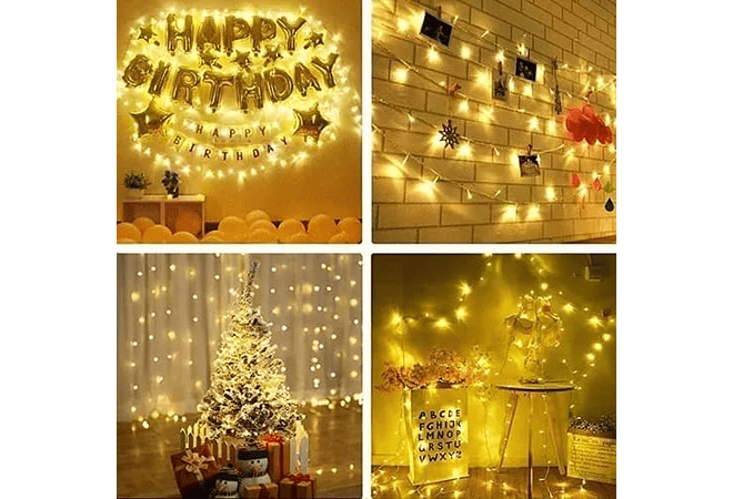 14 MTS SERIE DE LUZ LED CÁLIDA 300L MOD# CA7301N  ✨🥰