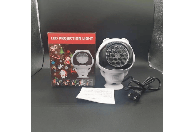 MINI PROYECTOR ASTRONAUTA  CON PATRON NAVIDEÑO