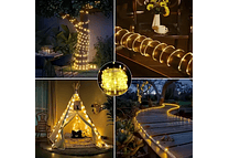 10 MTS MANGUERA PLANA LUZ LED CALIDA MOD# T10401N